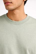 Relaxed Fit T-shirt: Sage Green - Shop For Asha