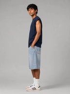 Relaxed Fit Vest: Navy - Shop For Asha