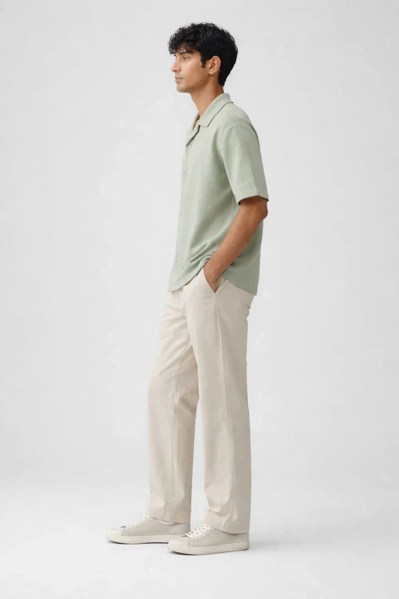 Resort Collar Shirt: Sage Green - Shop For Asha