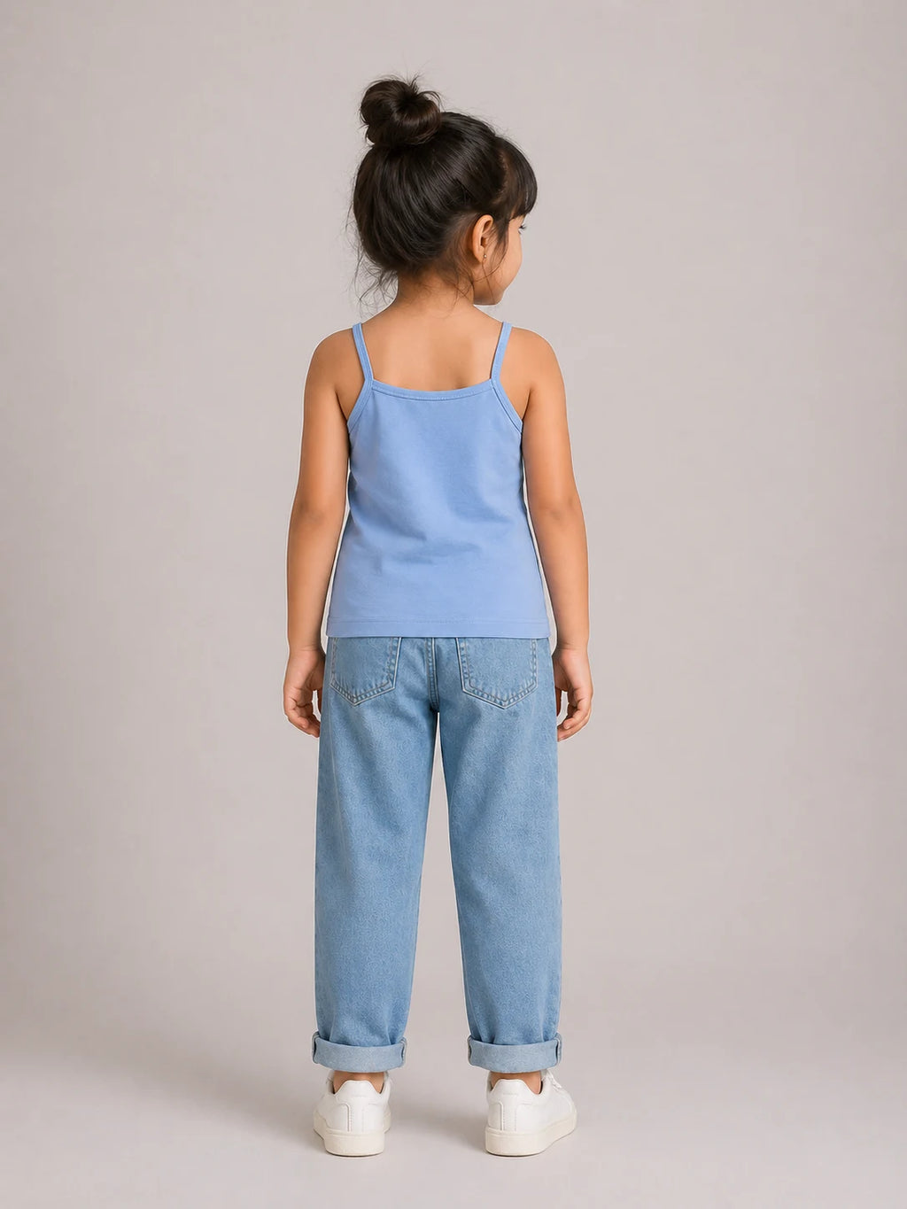 Girls Spaghetti top: Powder Blue