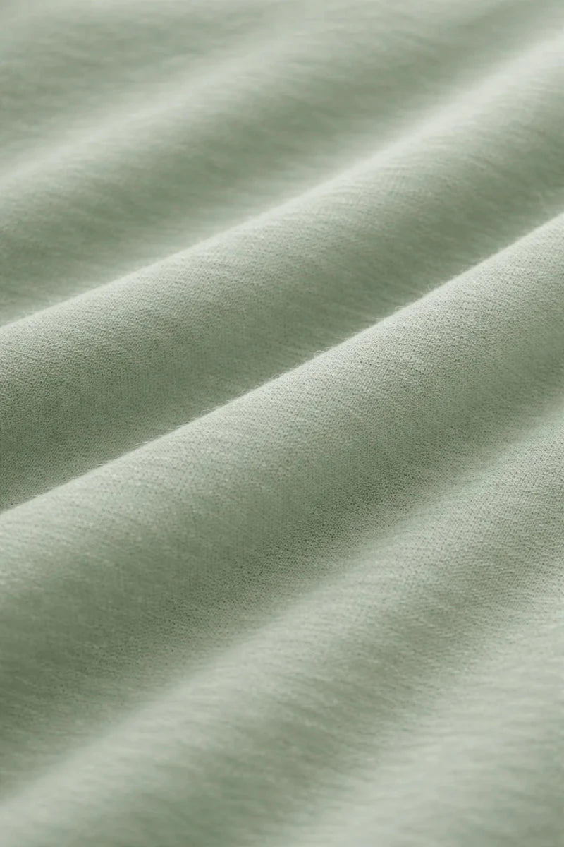Sage Green Crew Neck Regular Fit T-shirt - Shop For Asha