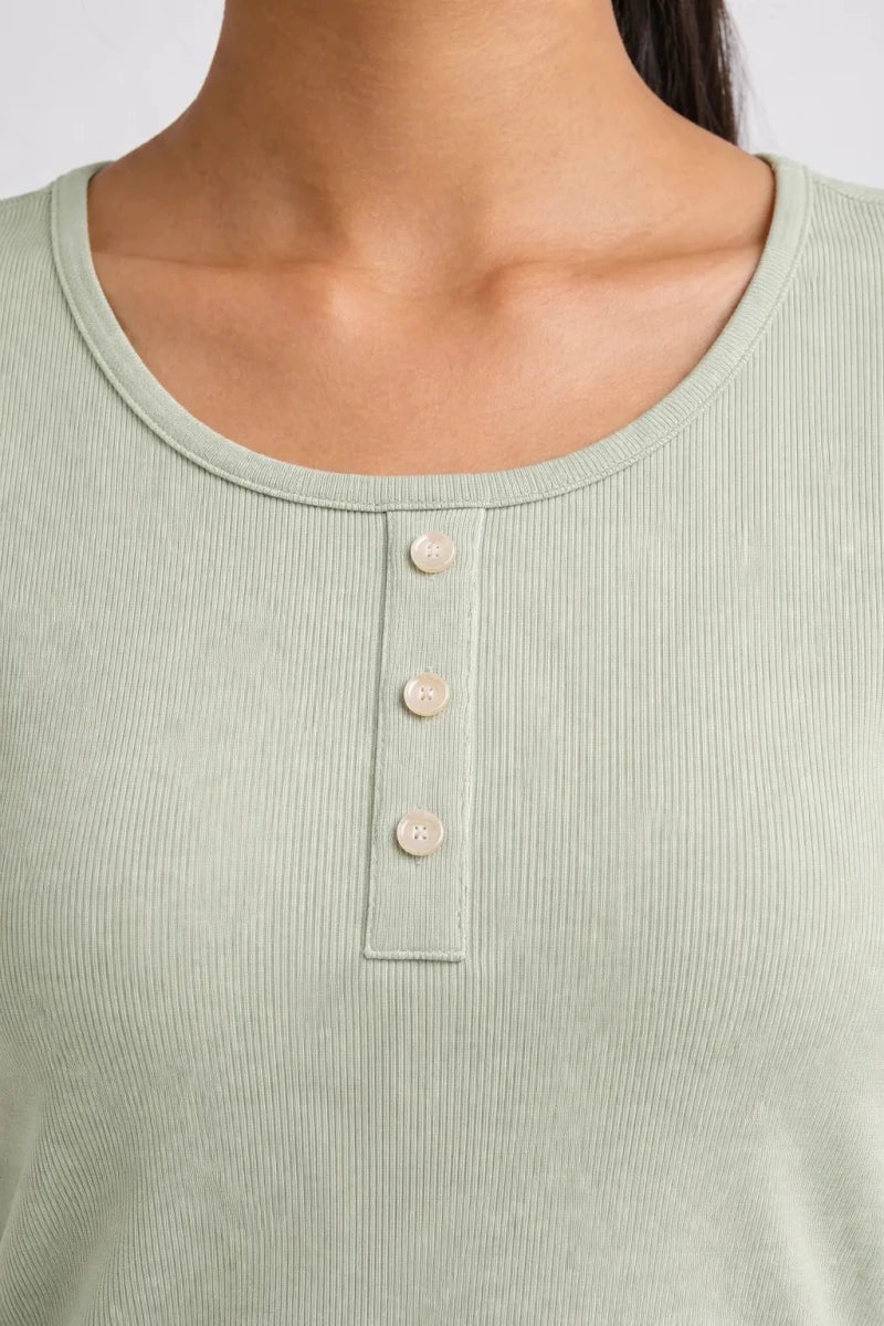 Sage Green Scoop neck top - Shop For Asha