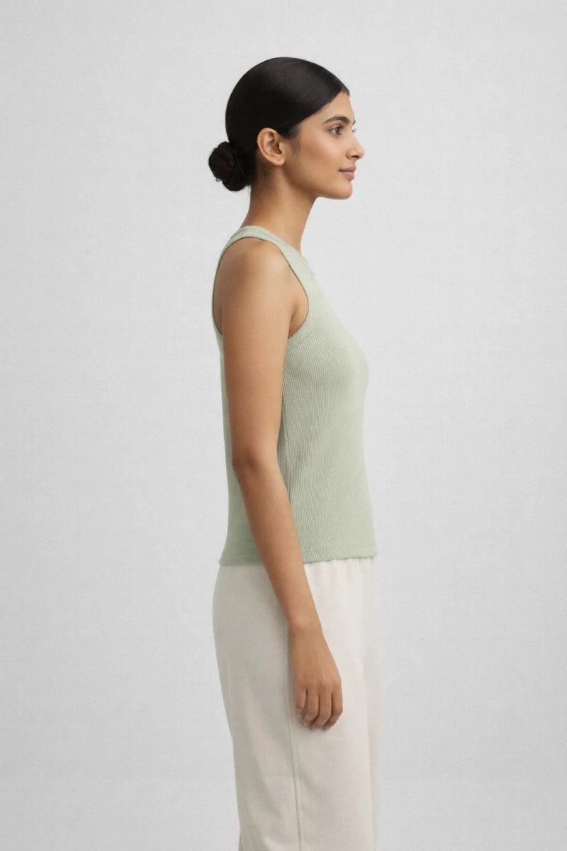 Sage Green Tank Top - Shop For Asha