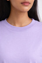 lilac crew neck womens t shirt