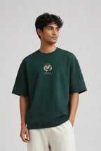 So Will I Box Fit T-Shirt | Forest Green / White - Shop For Asha