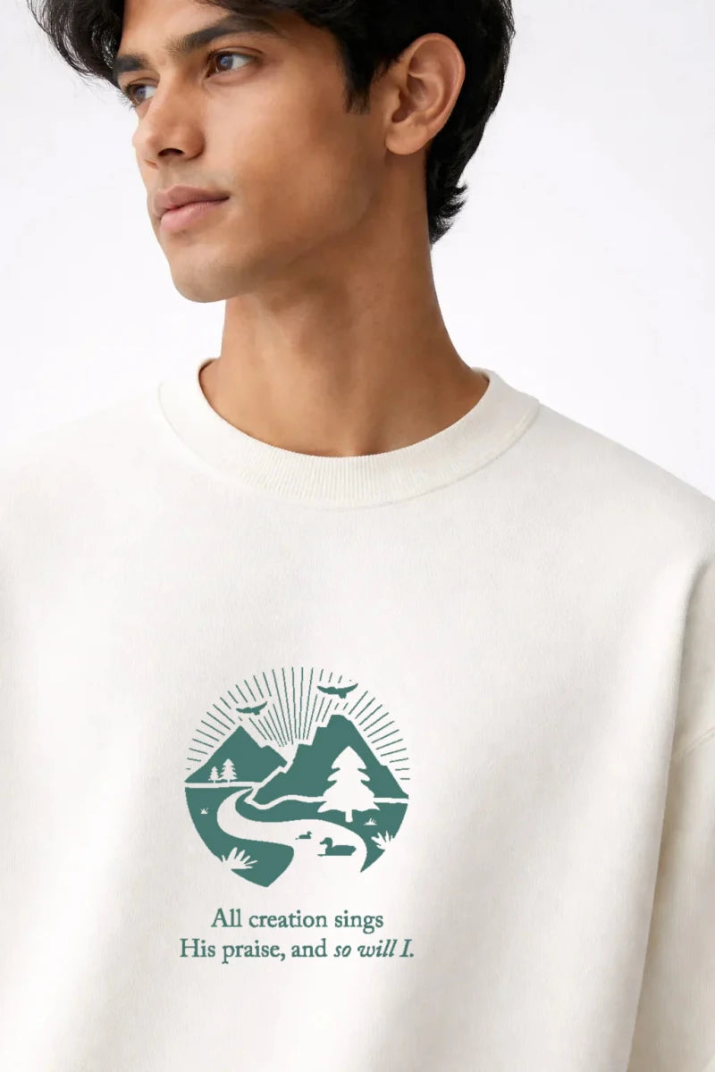 So Will I Box Fit T-Shirt | Forest Green / White - Shop For Asha