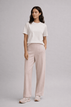 The All Day Ease Pants: Peachy Pink - Shop For Asha