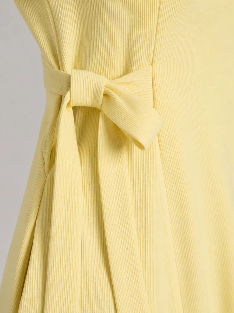 The Everyday A-Line Dress: Butter Yellow - Shop For Asha