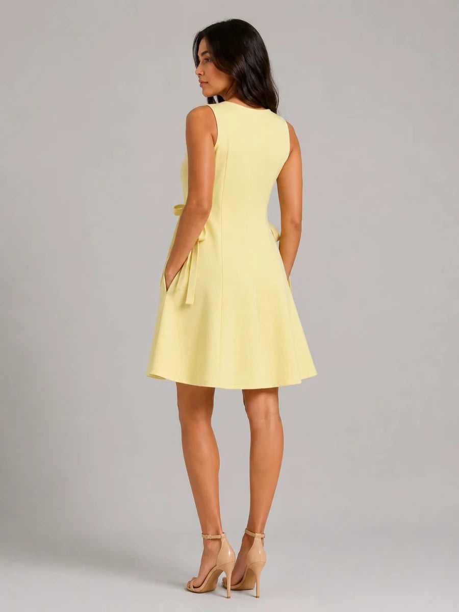 The Everyday A-Line Dress: Butter Yellow - Shop For Asha