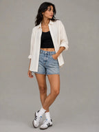 The Everyday Crinkle Shirt: Coconut White - Shop For Asha