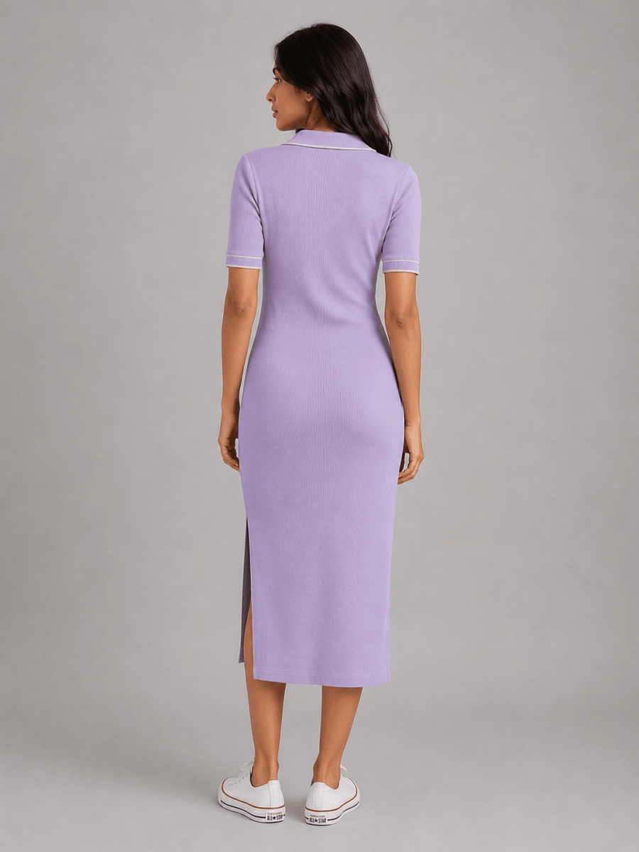 The Everyday Polo Dress : Lilac - Shop For Asha