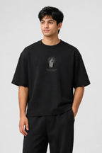 The Good Shepherd Box Fit T-Shirt | Black / White - Shop For Asha