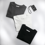 The Live - In Tee Trio - Monochrome Box Fit Edit (Buy 2 Get 1 free) - Shop For Asha