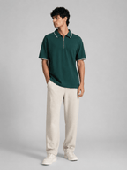 The Refined Zip Polo: Forest Green - Shop For Asha