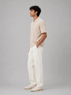 The Refined Zip Polo with pocket: Cream - Shop For Asha