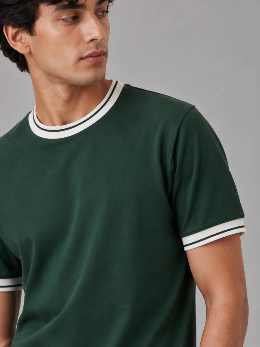 The Ringer Tee: Green - Shop For Asha