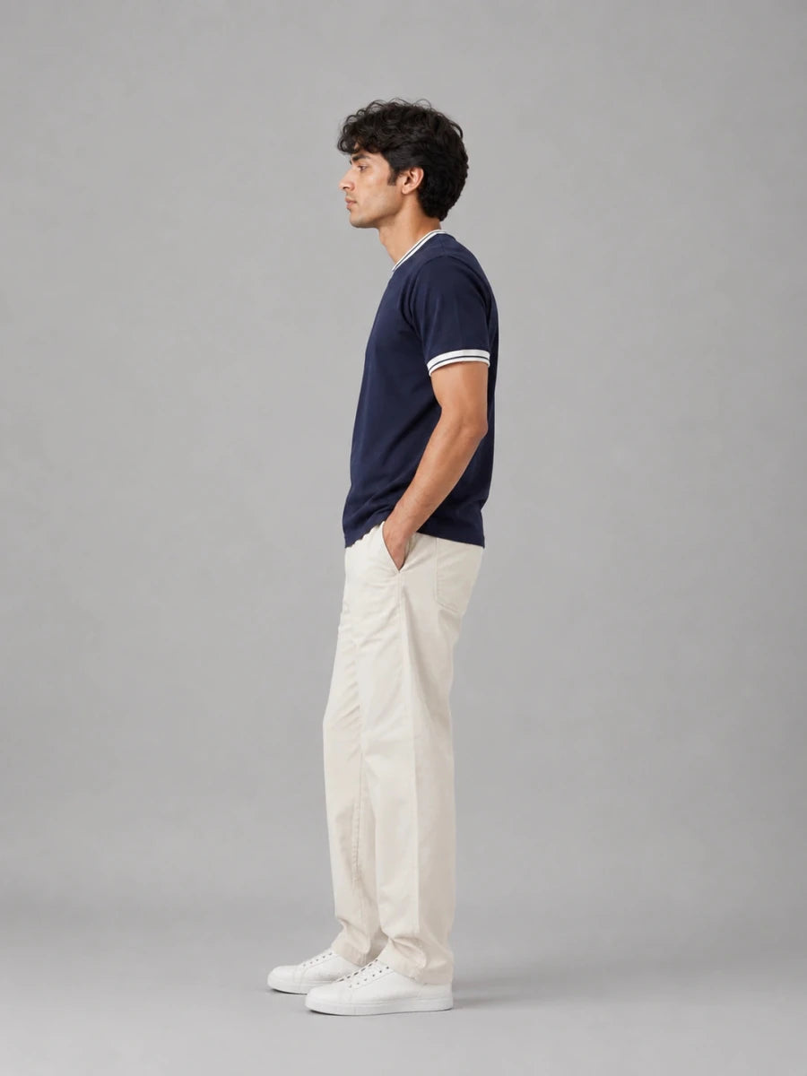 The Ringer Tee: Navy - Shop For Asha