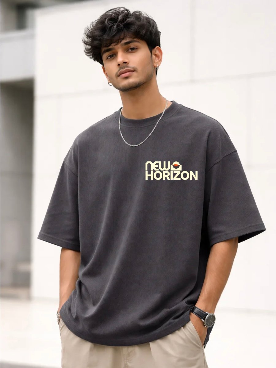To The Ends of the Earth Dark Grey Over Sized Fit T-Shirt - Shop For Asha