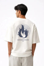 Tongues of Fire Box Fit T-Shirt | Nothing is Impossible with God Collection | Black / White - Shop For Asha
