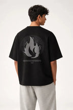 Tongues of Fire Box Fit T-Shirt | Nothing is Impossible with God Collection | Black / White - Shop For Asha