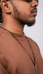 Truffle Brown Over Sized Fit T-Shirt - Shop For Asha