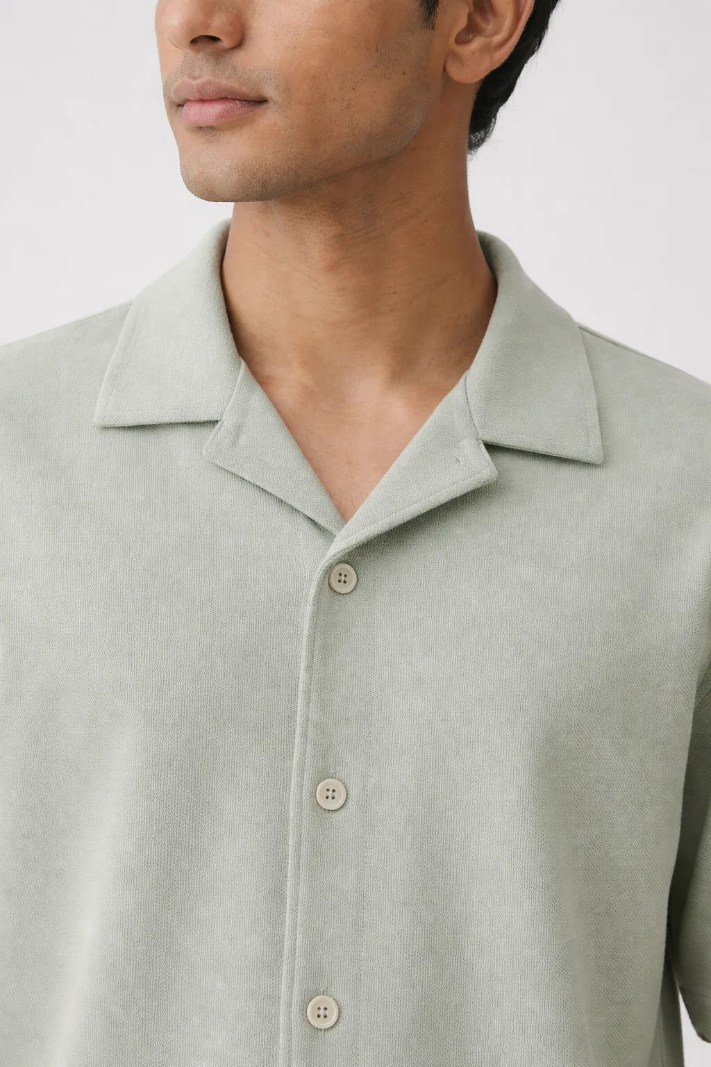 Resort Collar Shirt: Sage Green
