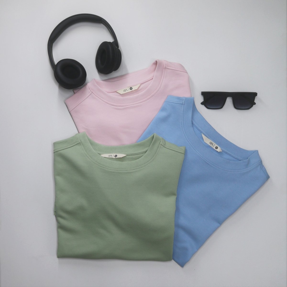Wear On Repeat (3 Pack): Pastel Relaxed Fit Tees - Shop For Asha