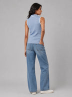 Womens Zipped POLO: Powder Blue - Shop For Asha