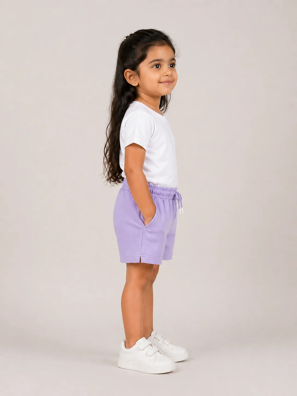 Girls Shorts: Lilac