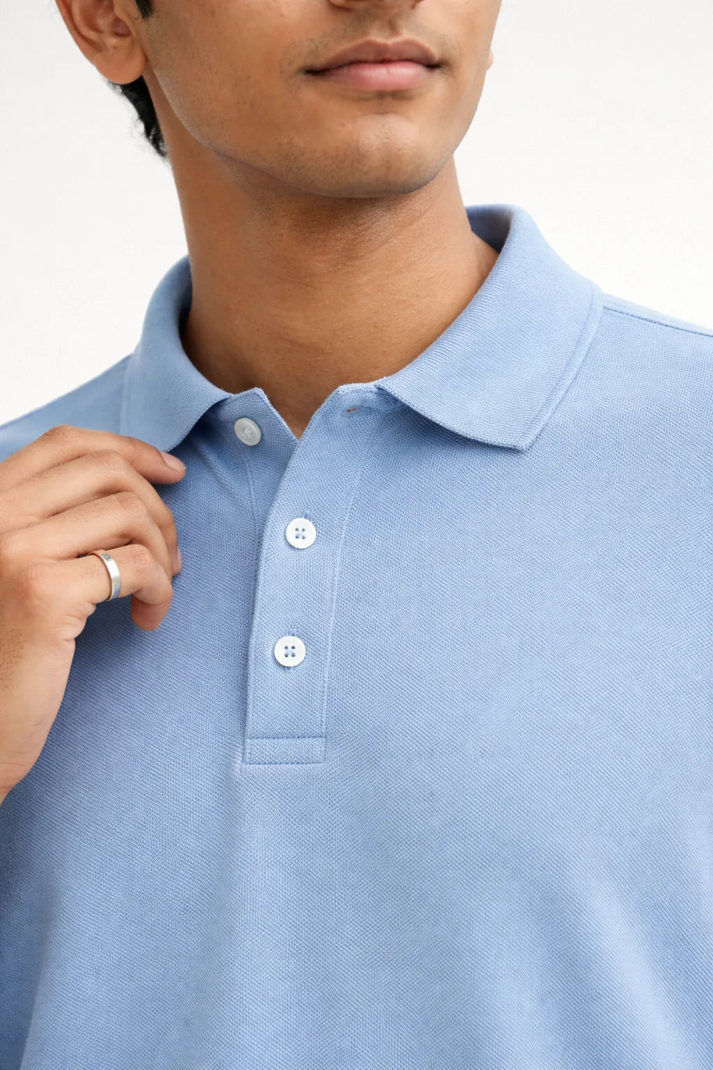 Polo T-Shirt: Powder Blue