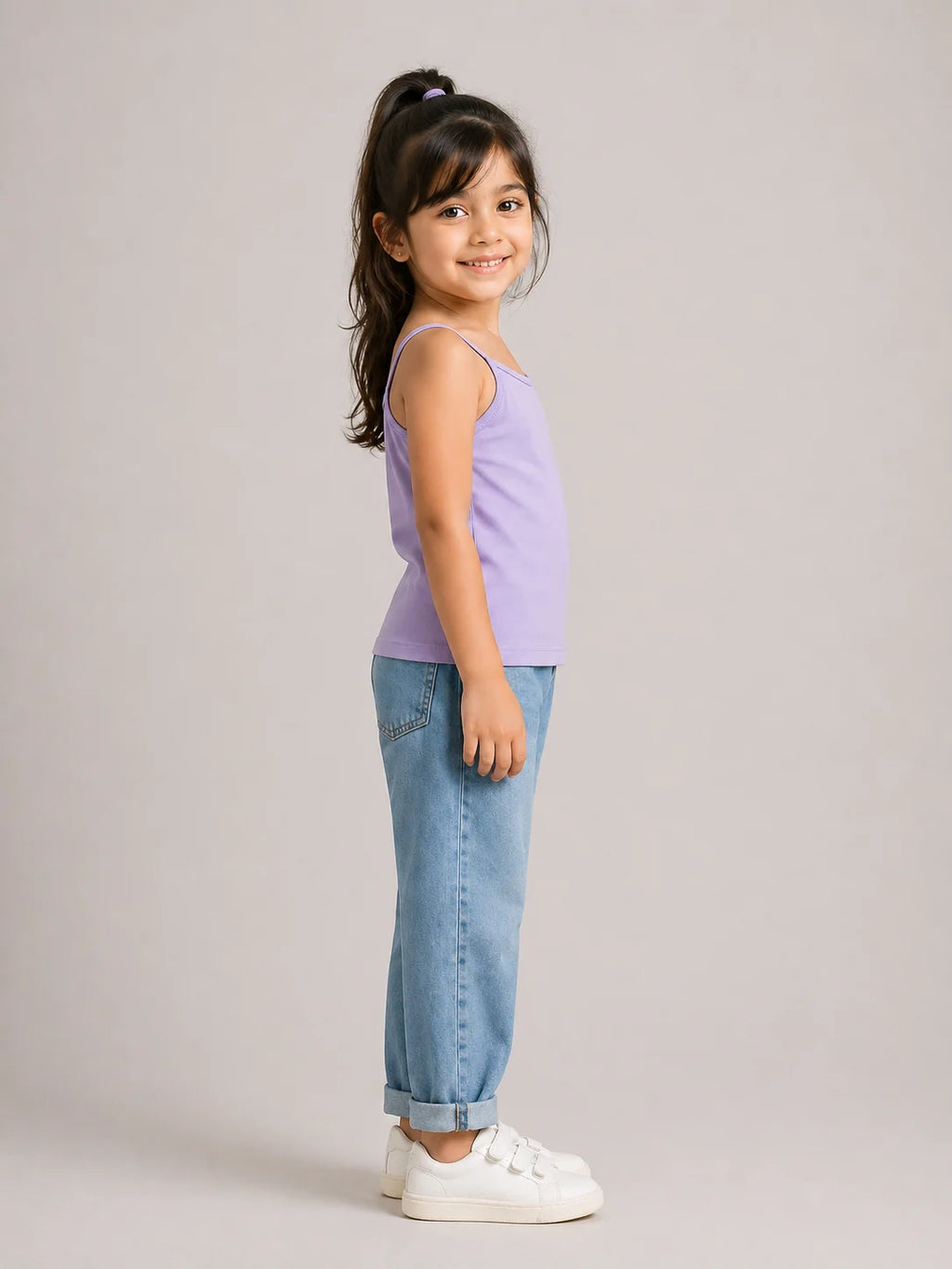 Girls Spaghetti top: Lilac