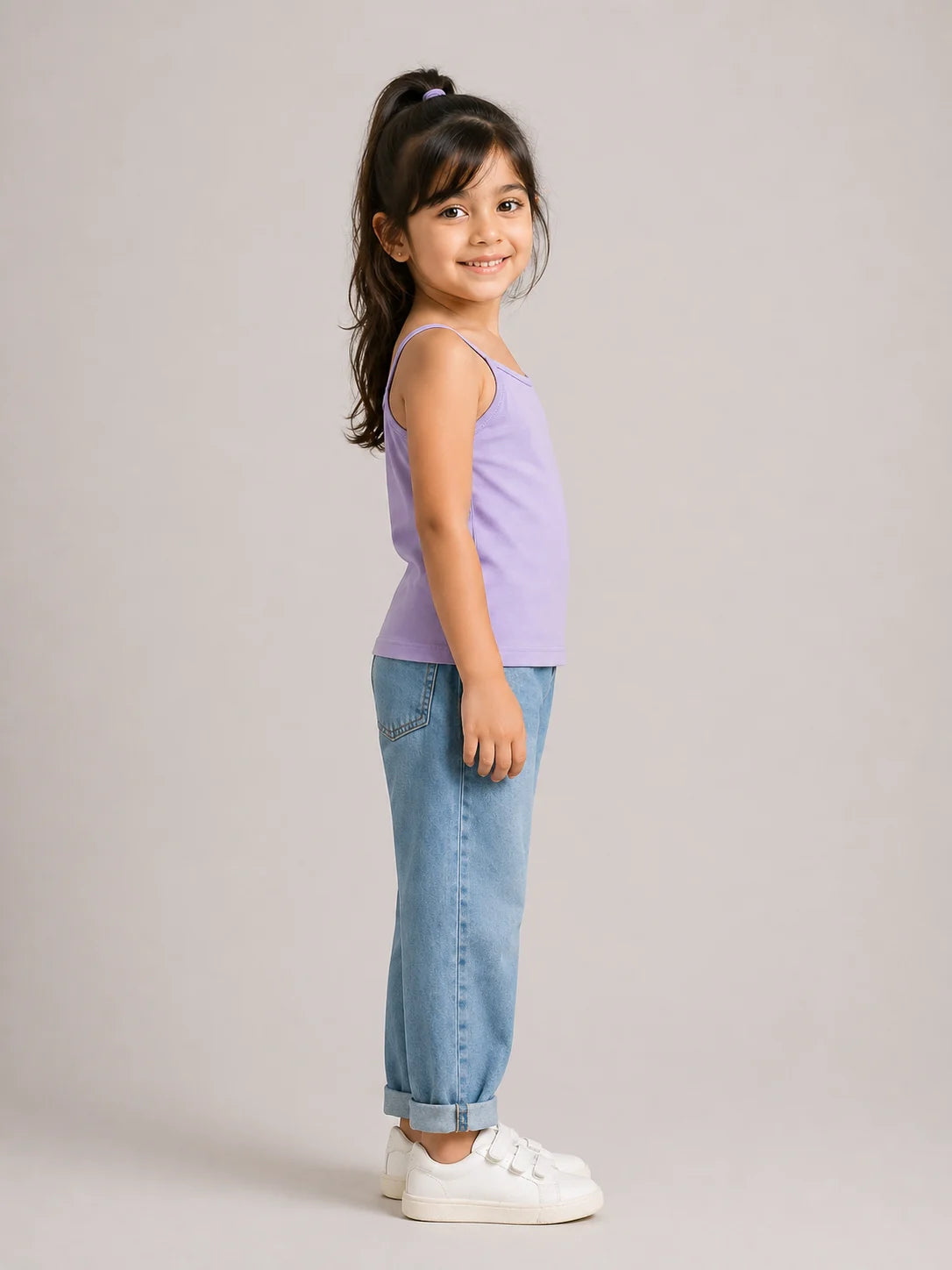 Girls Spaghetti top: Lilac
